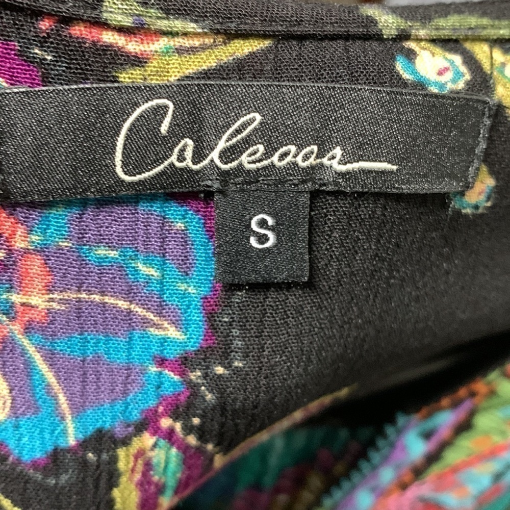 Caleaas Multi Pattern Embroidered Top, S - Picture 8 of 8